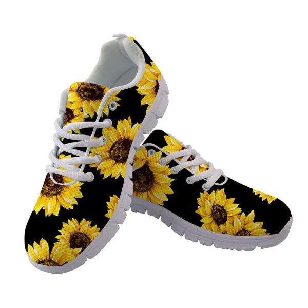 Jeiento Fashion Sneakers Sunflower Running Shoes f...