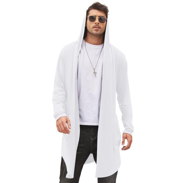 COOFANDY Men Longer Length Cardigan Sweater Hooded...