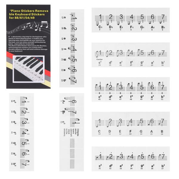 Happyyami Piano Beginner Sticker Introductory Pian...