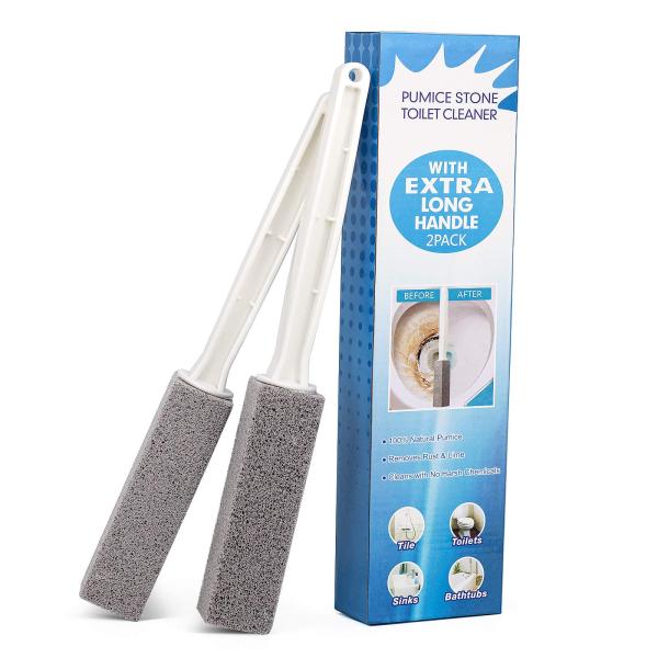 Pumice Stone Brush Toilet Bowl Cleaner with Extra ...