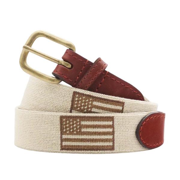 Armed Forces Flag Needlepoint Belt by Smathers &amp; B...
