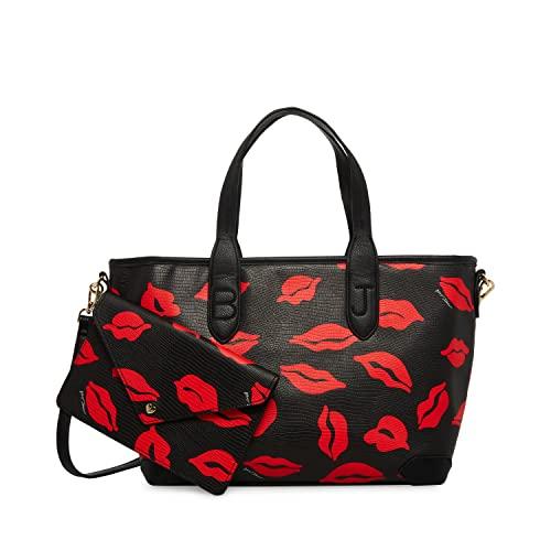 Betsey Johnson Carry Away Tote with Pouch, Red 並行輸...