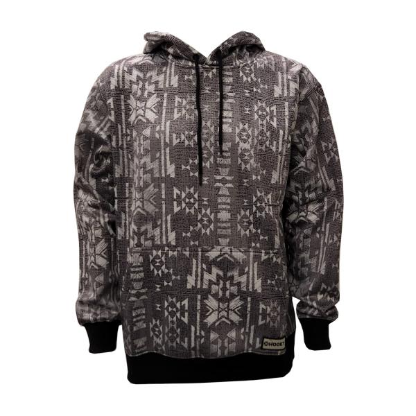 HOOEY “Mesa” Men’s Grey Hoody with White Pattern A...