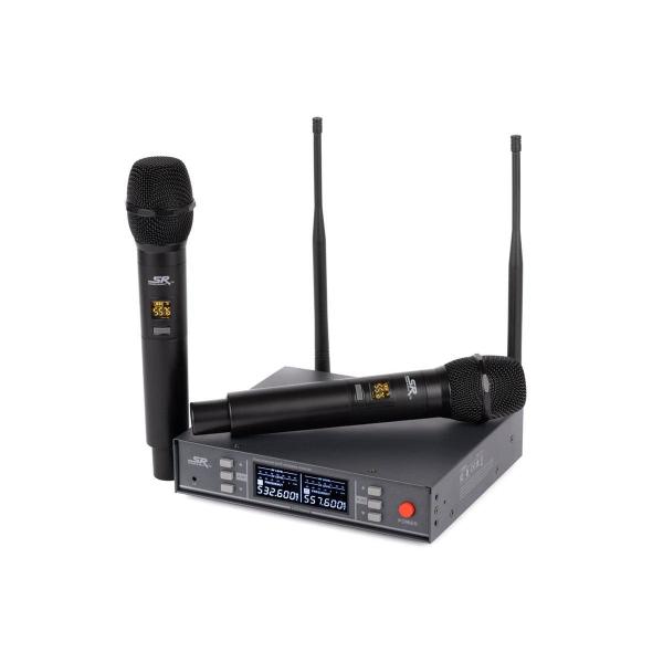 Monoprice 200 Channel UHF Dual Handheld Wireless M...