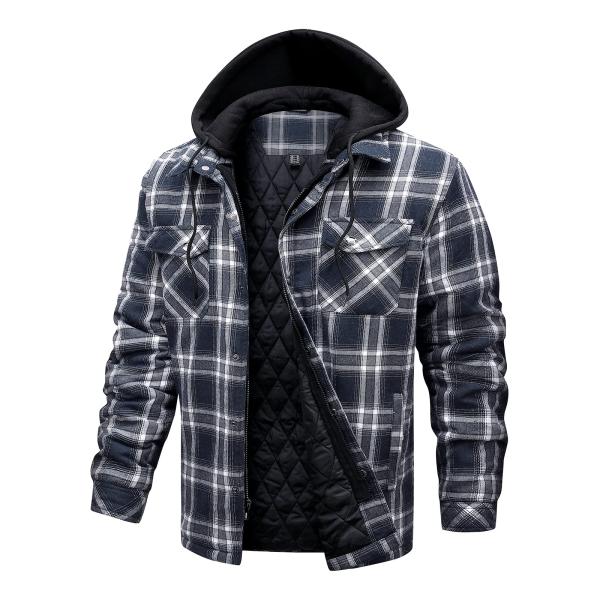 CHEXPEL Flannel Jackets for Men Long Sleeve Plaid ...