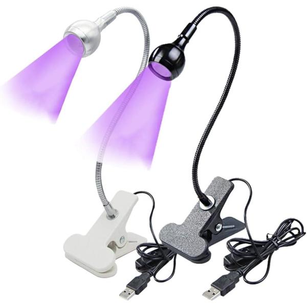 USB 3W LED 紫外線 携帯電話 接着剤 硬化ランプ UV LED ネイル ランプ ジェルネイ...