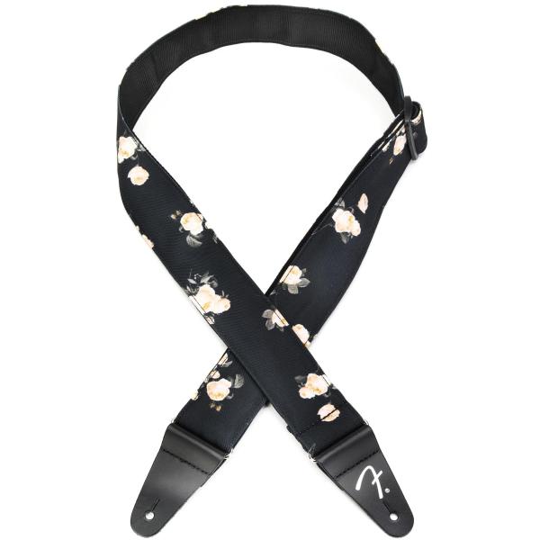 フェンダー Fender Floral Strap Black 2&quot; ギターストラップ Fender...