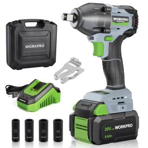 WORKPRO Cordless Impact Wrench 1/2 inch, 20V Brushless Impact Gu 並行輸入品｜lucky39