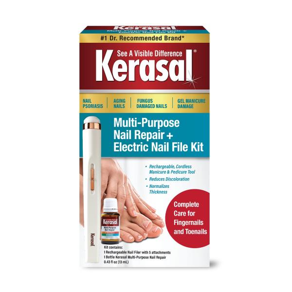 Kerasal 多目的ネイル修理&amp;電動ネイルファイルキット   傷んだ爪用   ネイルケアキット 1...