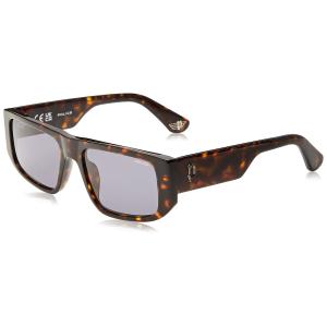 Police Men's Modern Standard Sunglasses, Shiny Dark Havana, 55 並行輸入品｜lucky39
