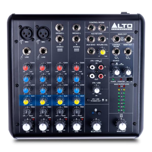 Alto TrueMix 600 Audio Mixer with 2 XLR Mic Ins, U...