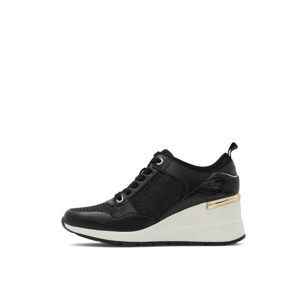 ALDO Women&apos;s Kourtt Sneaker, Black, 8.5 並行輸入品