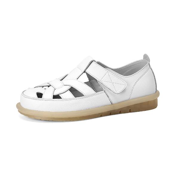 Women&apos;S Leather Closed Toe Flat Fisherman Gladiato...