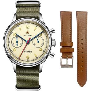 MUKEMAO メンズ Seagull 1963 クロノグラフ 機械式腕時計 ST1901 手巻きムーブメント 38mm 40mm 並行輸入品｜lucky39