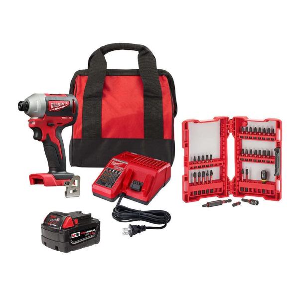 For Milwaukee 2850 21XC M18 18V 1/4&quot; Cordless Brus...