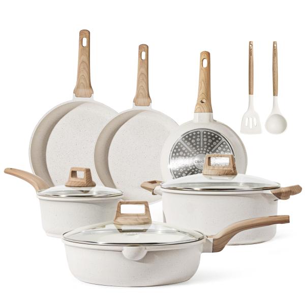 CAROTE Pots and Pans Set Non stick, Cookware Sets ...