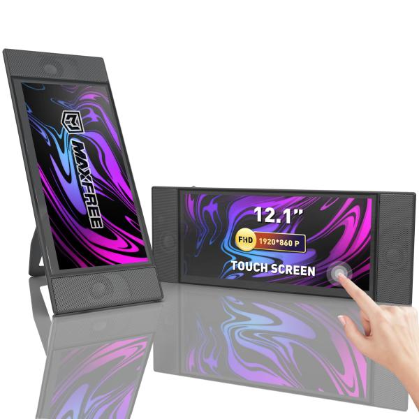 Maxfree L1 12.1&quot; Portable Touch Screen Monitor wit...