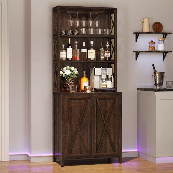 YITAHOME Bar Wine Cooler, 67&quot; Tall Kitchen Storage...