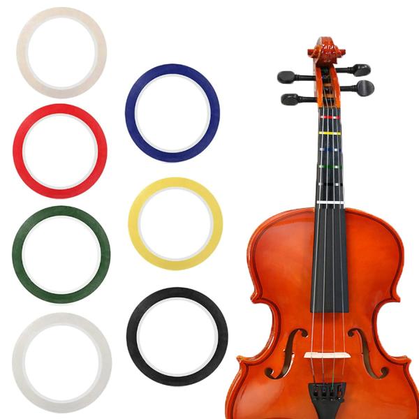 7 Rolls Violin Fingerboard Tapes, Violin Finger Gu...