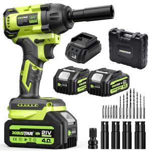 Robustrue Cordless Impact Wrench, 406Ft lbs (550N.m) Brushless 1 並行輸入品｜lucky39