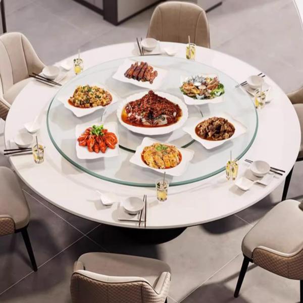 DOUKI Lazy Susan Turntable For Dining Table Temper...