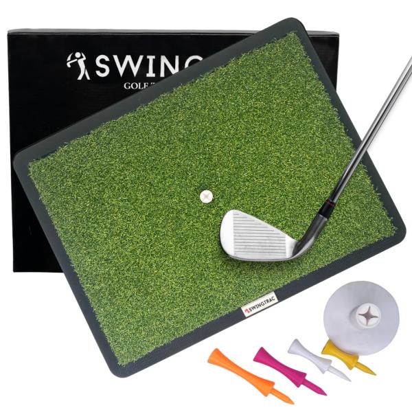SwingTrac ゴルフヒッティングマット SwingTrac Proソフトウェア付き (13フィ...
