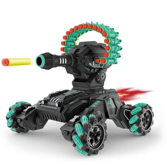 BESTKID BALL   Ultimate Battle RC Tank with Nerf L...