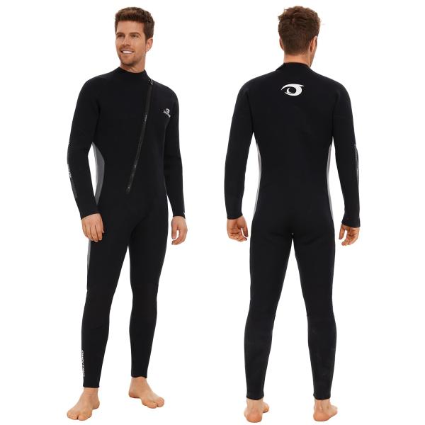 Owntop 5mm Wetsuit for Men   Long Sleeve Full Divi...