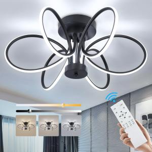 ADISUN Modern LED Ceiling Light Fixture, Dimmable LED Ceiling Li 並行輸入品｜lucky39