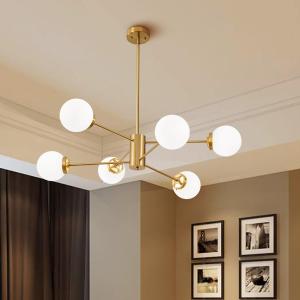 Lanmate Modern Sputnik Chandelier 6 Light Ceiling Light Fixture  並行輸入品｜lucky39