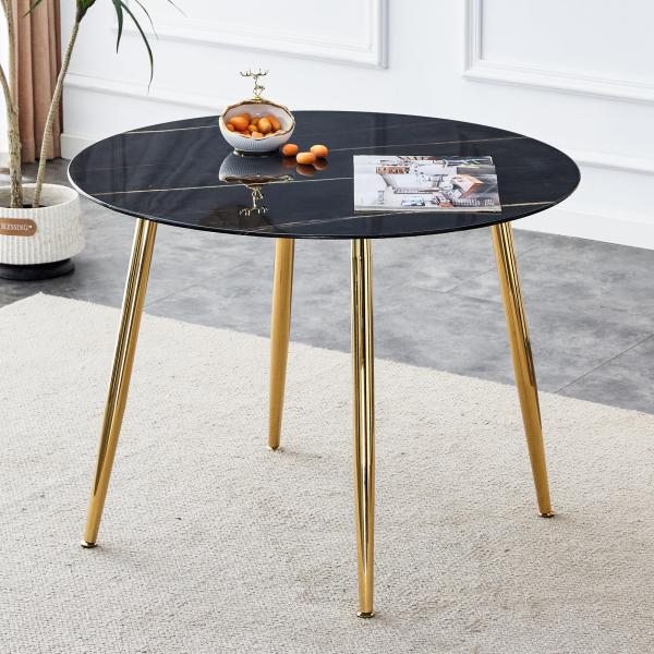 Lecut 40&quot; Round Dining Table for 4 People, Modern ...