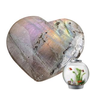 TILEZE Heart Moonstone, 1 Pcs Natural Crystal Moonlight Stone, L 並行輸入品｜lucky39