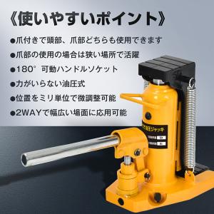 油圧ジャッキ 爪つき油圧ジャッキ 爪部 5t ...の詳細画像1