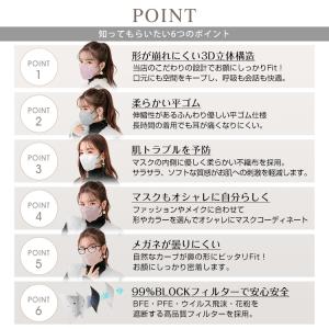 小顔マスク 3D 3D立体マスク バイカラー ...の詳細画像2