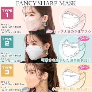 マスク 40枚 バイカラー 4層 3D立体マス...の詳細画像2