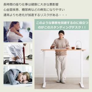 スタンディングデスク 昇降式 安い 120 パ...の詳細画像1