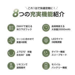 扇風機 サーキュレーター dc 卓上扇風機 壁...の詳細画像2