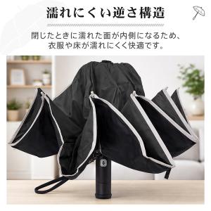 逆さ傘 折りたたみ傘 自動開閉 大きい 晴雨兼...の詳細画像5