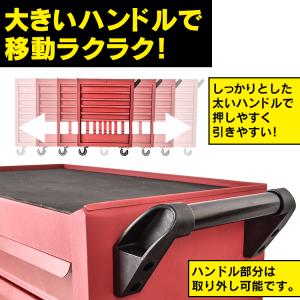 ツールワゴン 引き出し 台車 工具箱 ホームキ...の詳細画像5