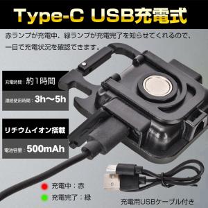 投光器 led ライト 小型 防水 充電式作業...の詳細画像4