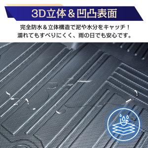 ヴォクシー ノア 80系 防水 3dフロアマッ...の詳細画像4