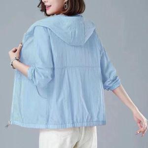 パーカー レディース UVカット 体型カバー ...の詳細画像5