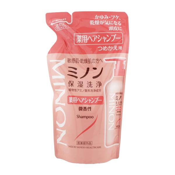 MINON ミノン 薬用ヘアシャンプーa 380mL つめかえ用 詰め替え用 レフィル ヘアケア 低...