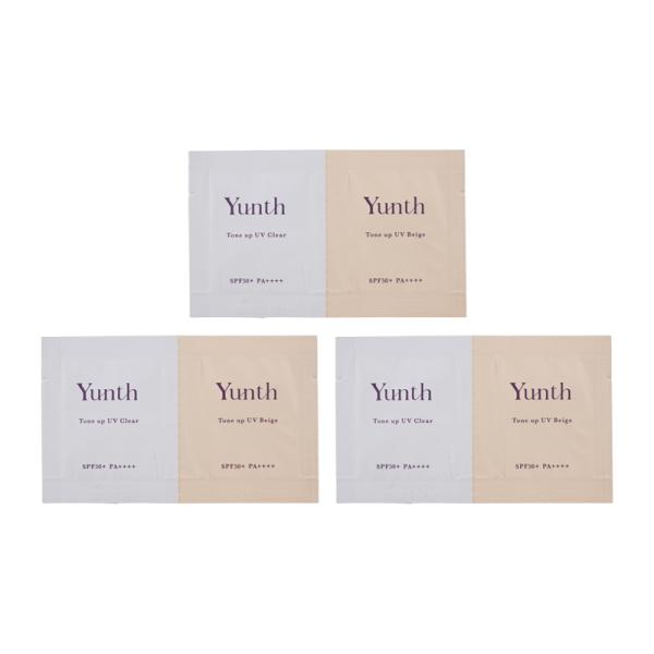 [3個セット]Yunth ユンス 生VCトーンアップUV クリア 1g ベージュ 1g お試し サン...