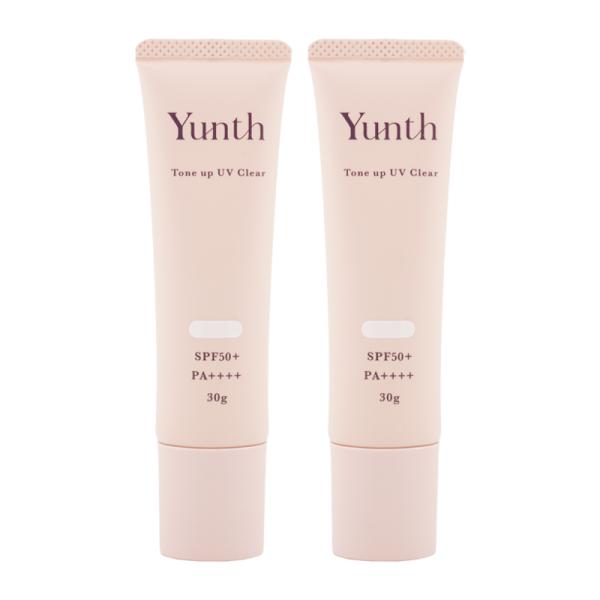[2個セット]Yunth ユンス 生VCトーンアップUV クリア 30g UV化粧下地 SPF50+...