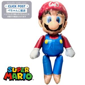 バルーン 誕生日 ギフト エアウォーカー マリオ スーパーマリオブラザーズ Mario ガスなし お祝い 風船 バルーン電報｜luckyducky