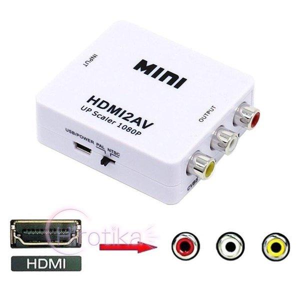 　HDMI to AV　変換器　RCA 変換　HDMI入力 RCA出力　変換器 HDMI入力をコンポ...