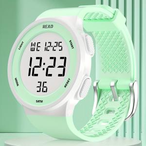 女性デジタル時計、高解像度 LED ディスプレイ付きファッション時計、防水多機能電子時計｜luckyfashionstore
