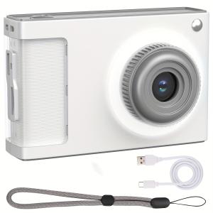 ラブクリックスの学生カメラ- 6.1cmのIPSパネル16 LEDライトデュアルレンズカメラ、充電式バッテリー付き40MP 1080P HDデジタルビデオカメラ｜luckyfashionstore