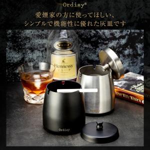 灰皿 フタ付 蓋付き ふた付き 特大 ステンレ...の詳細画像4